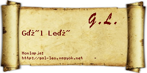 Gál Leó névjegykártya